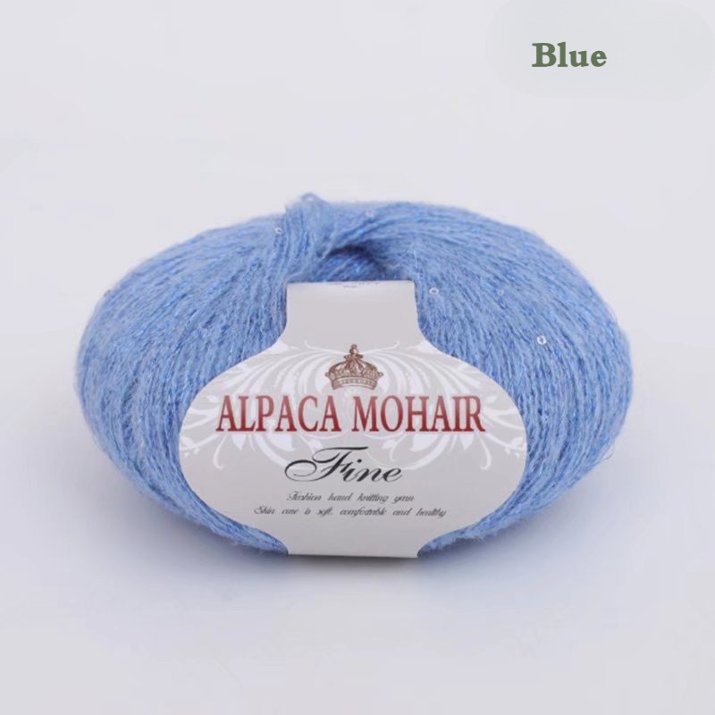 1pc Sequin Mohair Yarn Soft Warm Wool Yarn 15 Wool 85 Acrylic Mohair Yarn  Diy Crocheting Knitting Sweater Shawl 50g Pc, Shop Limited-time Deals