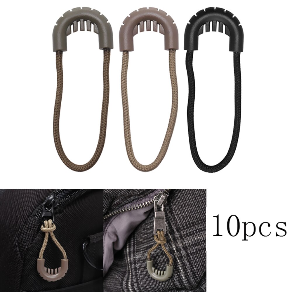  Leather Zip Puller Leaf Shape Leather Zipper Tags Fixer Pull  Replacement Zipper Heads Leather Zip Pendant Puller for Luggage Handbags  Bags, Trouser Bag Replacement, Broken Jacket Repair, Black