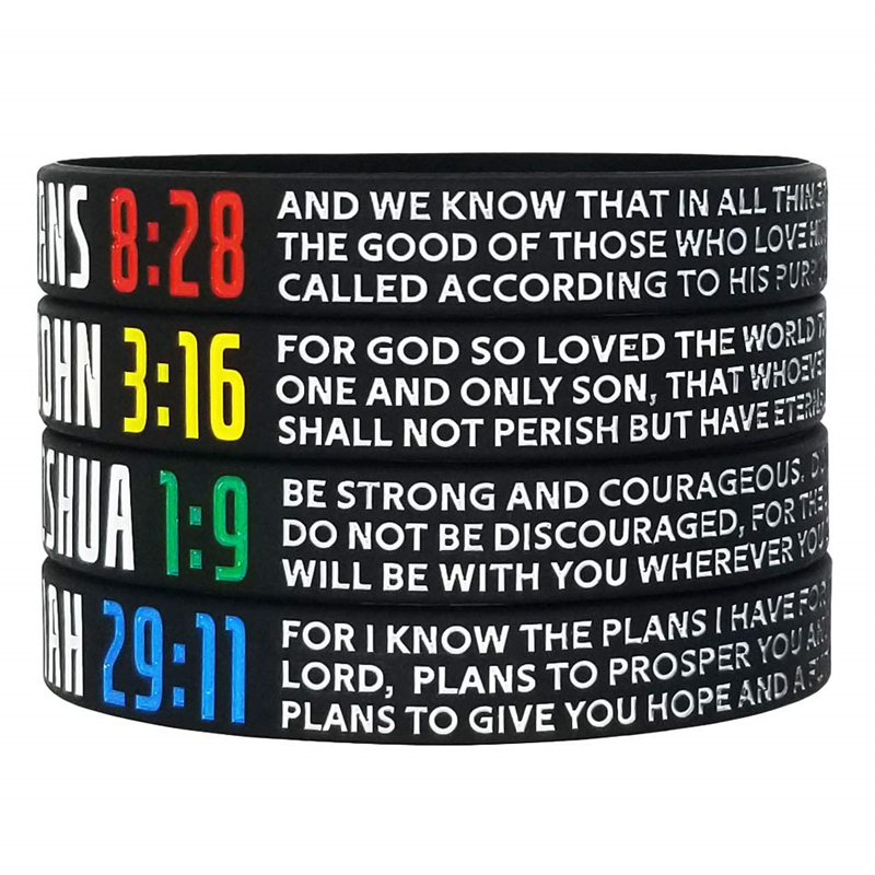 Bible verse rubber on sale bracelets