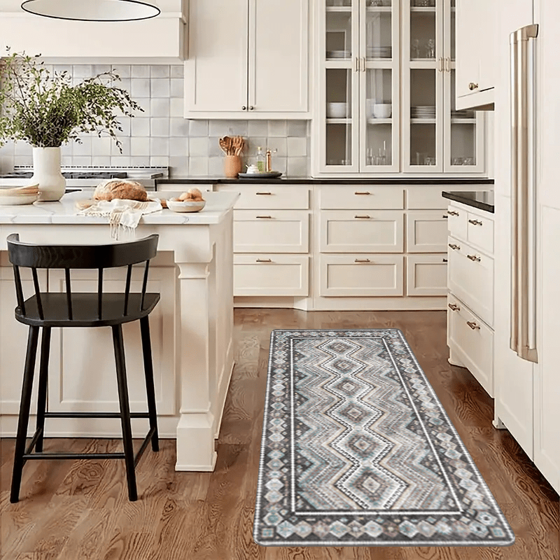 Vintage Geometric Printed Kitchen Rugs - Absorbent, Non-slip, Stain  Resistant, Waterproof, Long Strip Floor Mat - Comfortable Standing Mats For  Living Room, Bedroom, Bathroom, Kitchen, Sink, Laundry, Office - Home Decor  - Temu