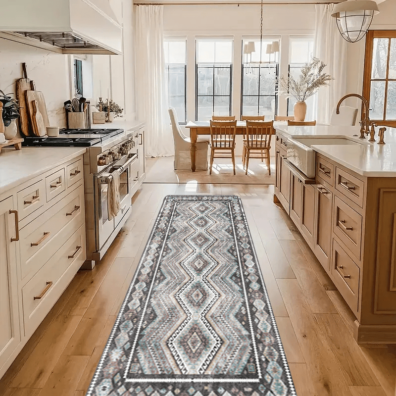 Vintage Geometric Printed Kitchen Rugs - Absorbent, Non-slip, Stain  Resistant, Waterproof, Long Strip Floor Mat - Comfortable Standing Mats For  Living Room, Bedroom, Bathroom, Kitchen, Sink, Laundry, Office - Home Decor  - Temu
