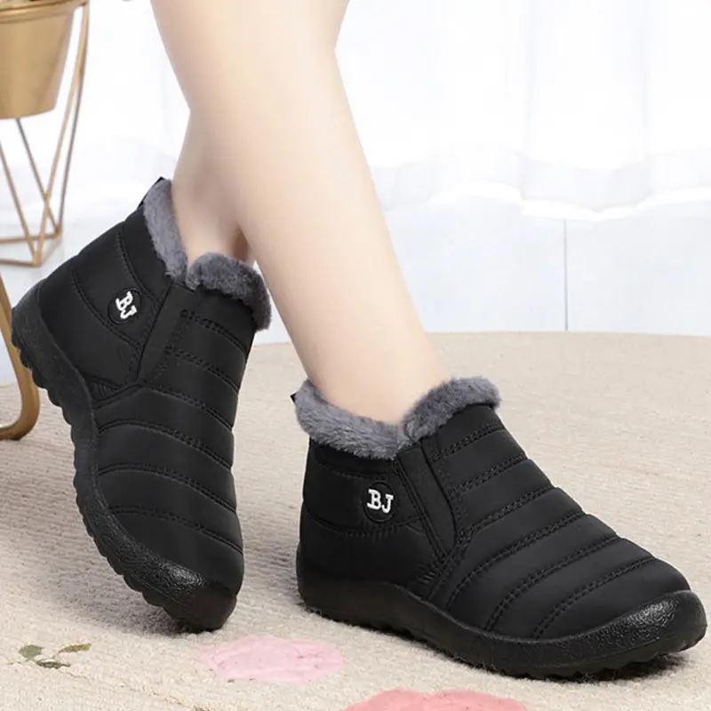 Mens Water Repellent Snow Boots Winter Thermal Shoes Windproof Boots Fuzzy  Lining - Men's Shoes - Temu