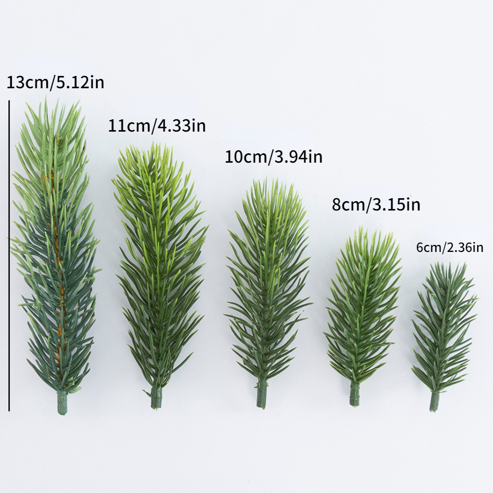 10/20pcs Artificial Plants Pine Branches Christmas Decoration Pine Needles  For Christmas Flower Wreath New Year Xmas Gifts Decor - AliExpress