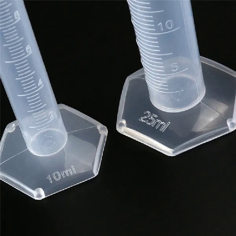 100ml Plastic Graduated Test Measuring Cylinder Container Cups