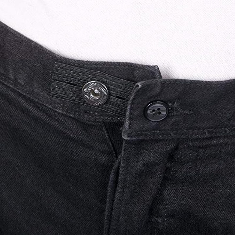 Flexible Pants Waist Extender Button No Sew Metal Elastic - Temu