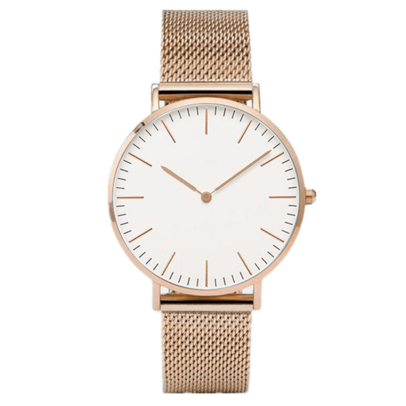 Rose gold large hotsell face women's watch