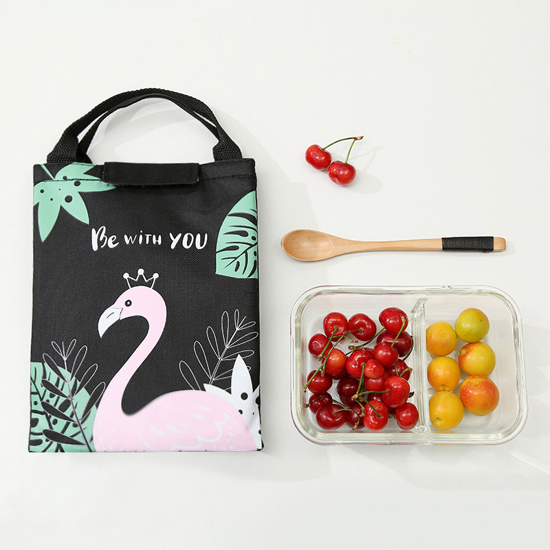 Cartoon Bento Bag Portable Insulation Bag for Lunch Box, Beach, School