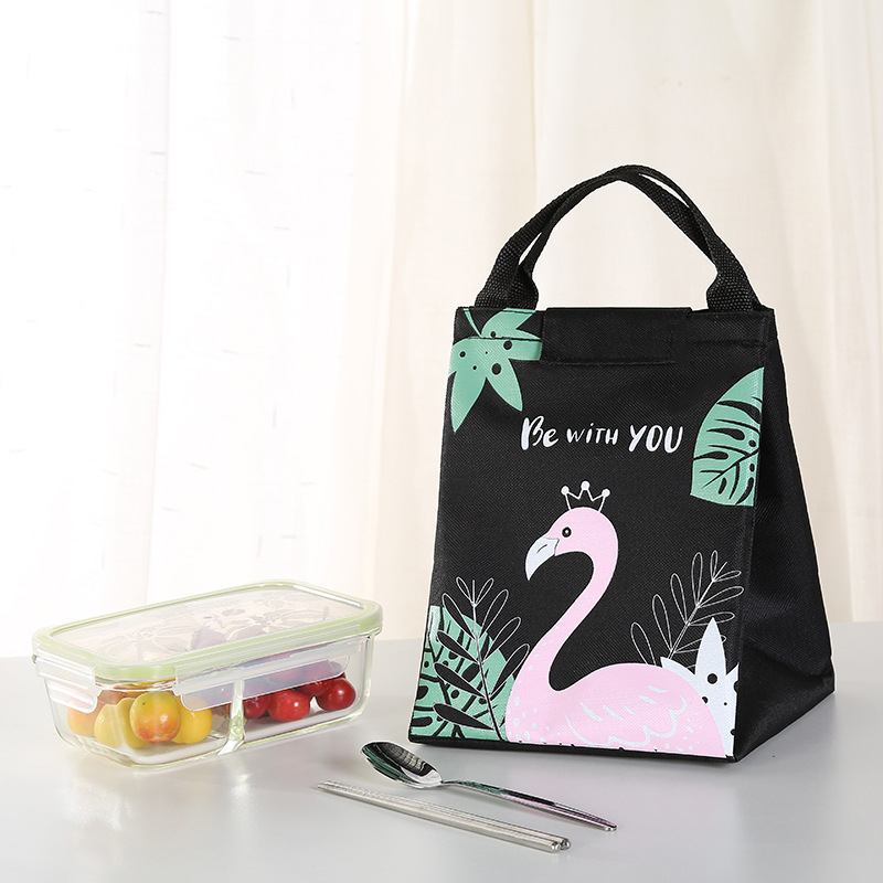 Cartoon Bento Bag Portable Insulation Bag for Lunch Box, Beach, School