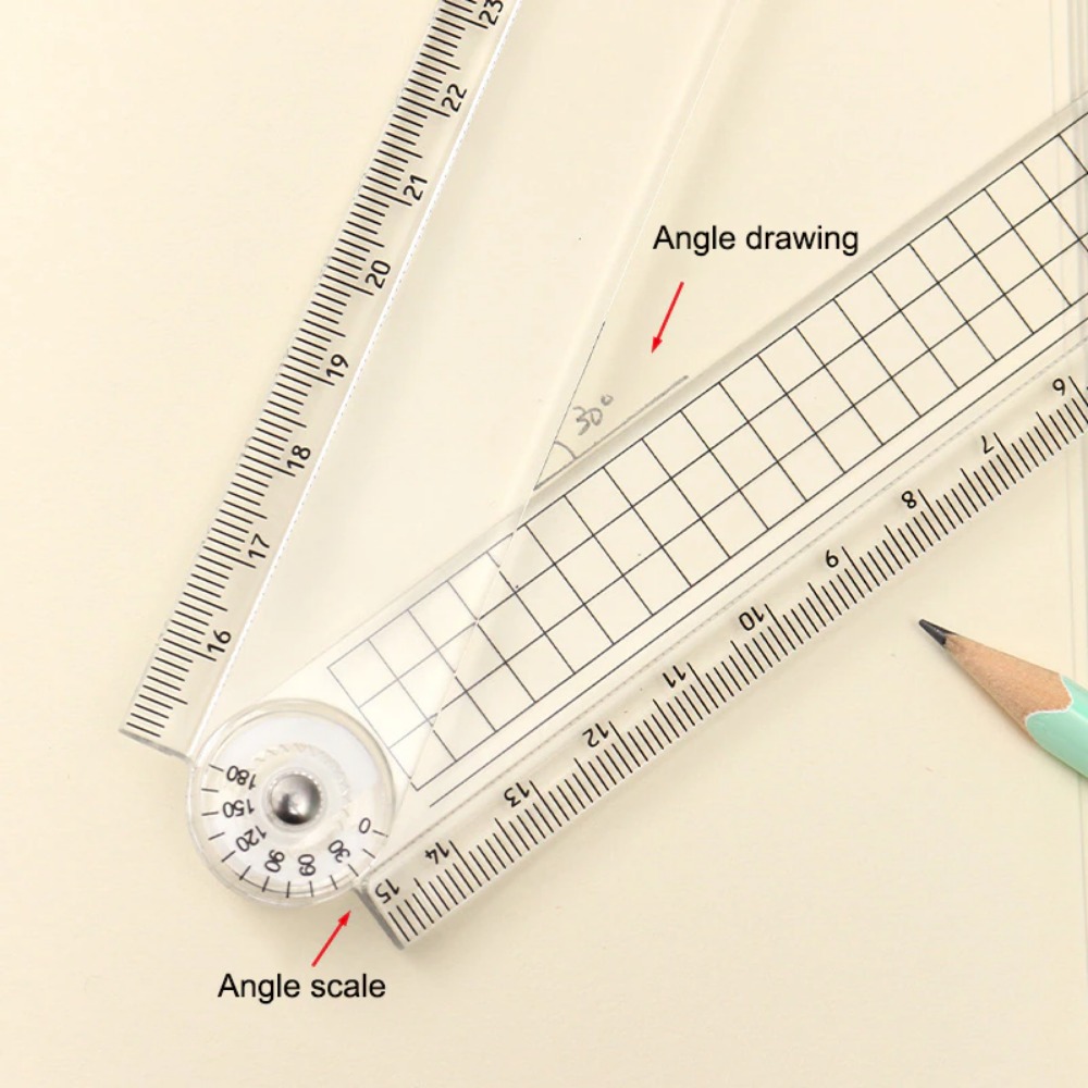 Multifunctional Folding Geometric Drawing Ruler Parallel - Temu