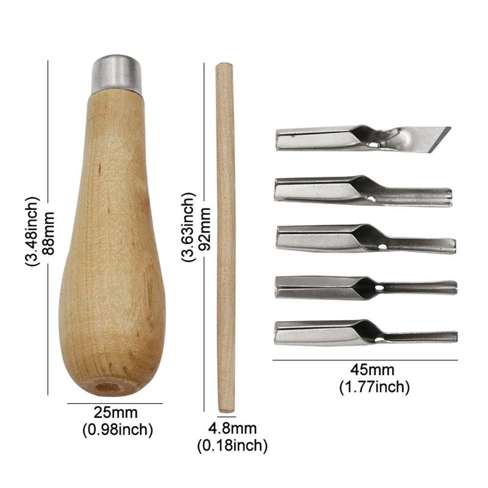 Art Supplies DIY Ergonomic Engraving Knife Carving Tool LInoleum Cutter  Portable