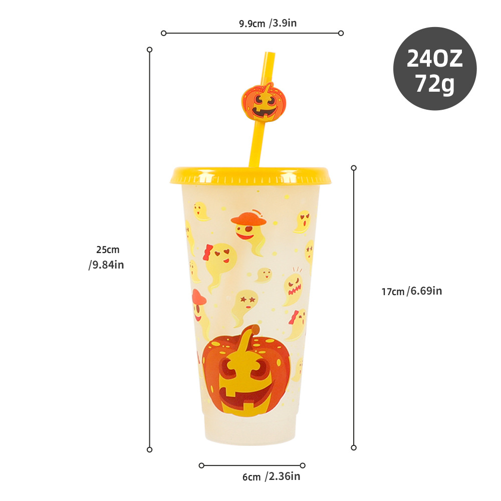 Halloween Coffee Mug Straw Topper | Straw Buddy | Straw Charm | Straw  Decoration