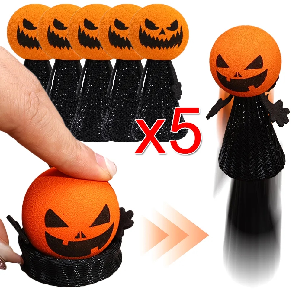 Ibasenice Juguete De Cuerda De Calabaza Y Calavera – Pack De 6 Piezas Para Fiesta De Halloween, Divertido Y Fácil De Usar