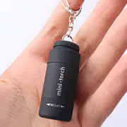 1pc mini keychain pocket torch usb rechargeable led light flashlight lamp waterproof keychain light pocket keyring torch details 7