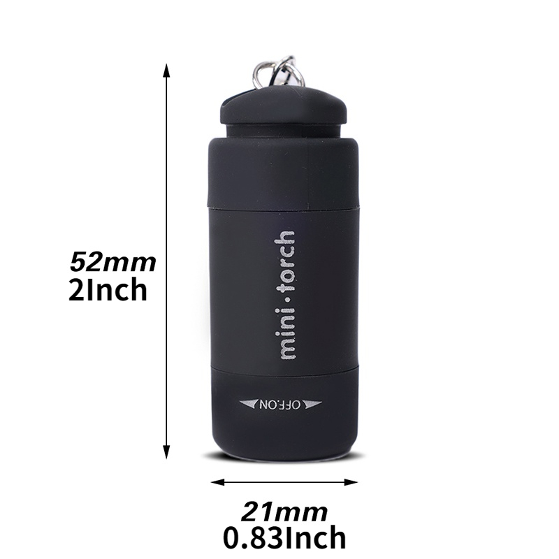 Rechargeable USB LED Light Flashlight Lamp Mini Torch Pocket Keychain  Waterproof