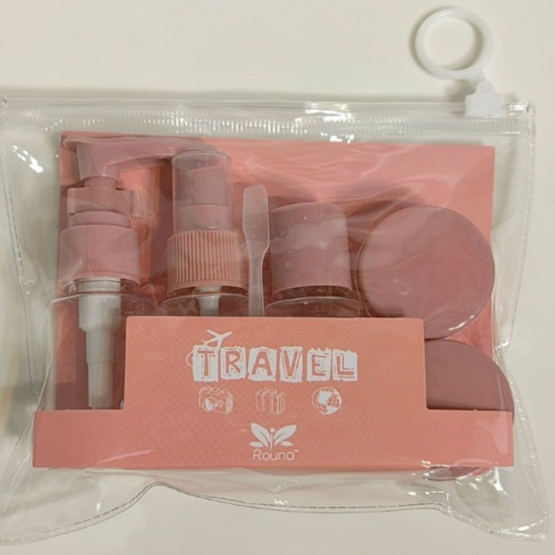 7pcs Travel Bottles Set Empty Lotion Shampoo Mini Face Cream Pot Transparent