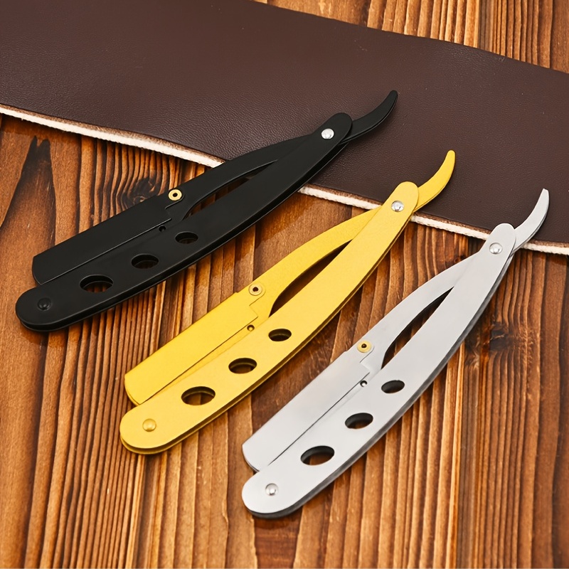 JUNTEX Universal Professional Manual Shaver Straight Edge Barber Razor  Folding Cutter 