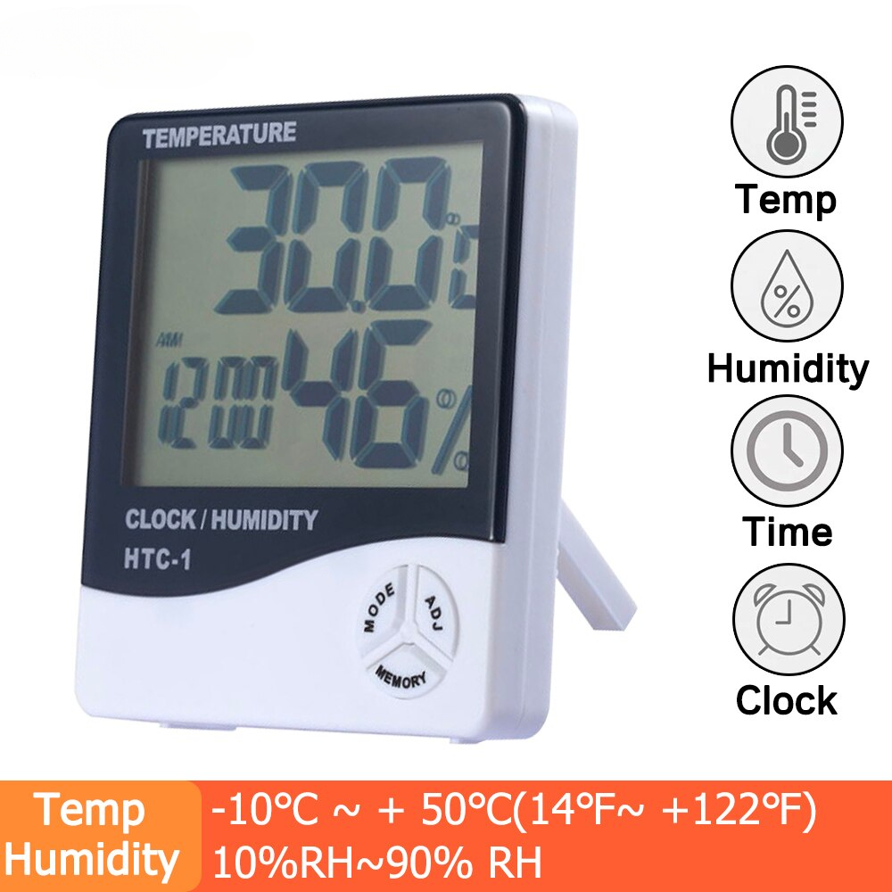 ThermoPro TP53 Digital Thermometer Hygrometer Backlight Indoor Room  Thermometer Temperature and Humidity Monitor Weather Station