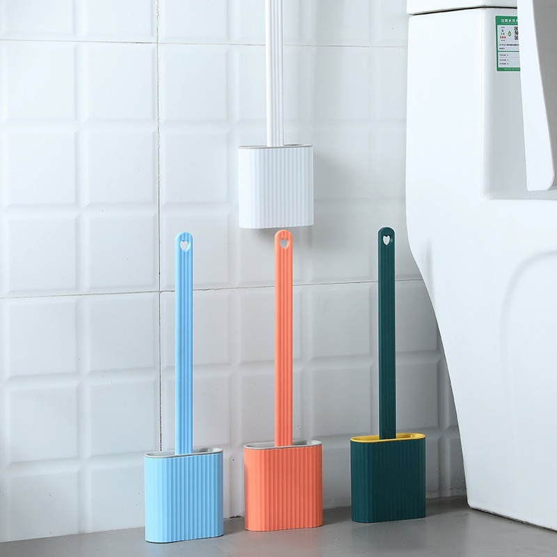 Silicone Flex Toilet Brush Toilet Cleaning System Wall - Temu