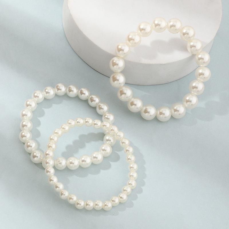 Conjunto 6 Pulseras Decoradas Perlas Falsas Niñas Decoración - Temu