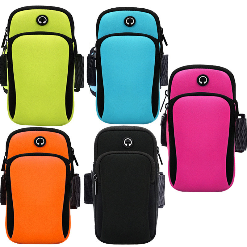 

Sports Arm Bag, Running Bag, Outdoor Mobile Phone Bag With Double Zipper, Wrist And Arm Bag