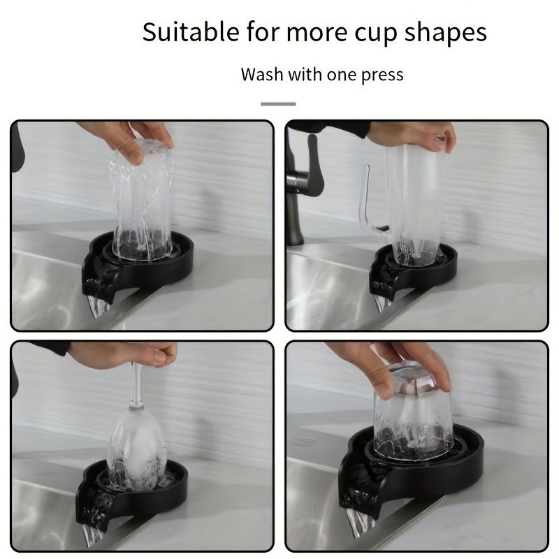 Cup Washer Faucet Glass Rinser For Kitchen Sink Matte Black - Temu