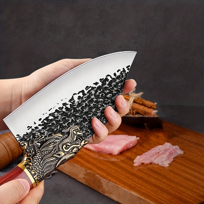 Chef Knife Cleaver Knife Meat Butcher Knife Bone Chopping - Temu