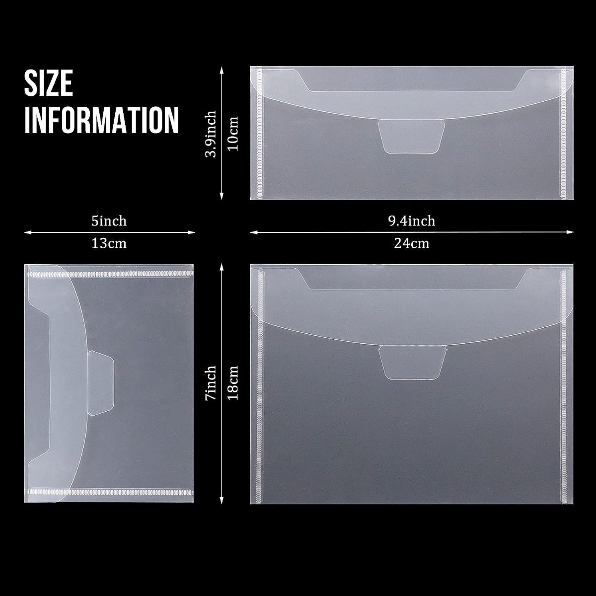 Clear Stamp Die Plastic Storage Bag With 30 Labels - Temu