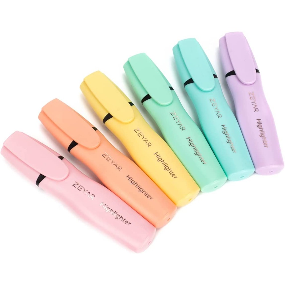 6pcs Highlighters Pastel Pen Set Colored Markers Colors Pens Kawaii Cute  Stationery Office School Supplies