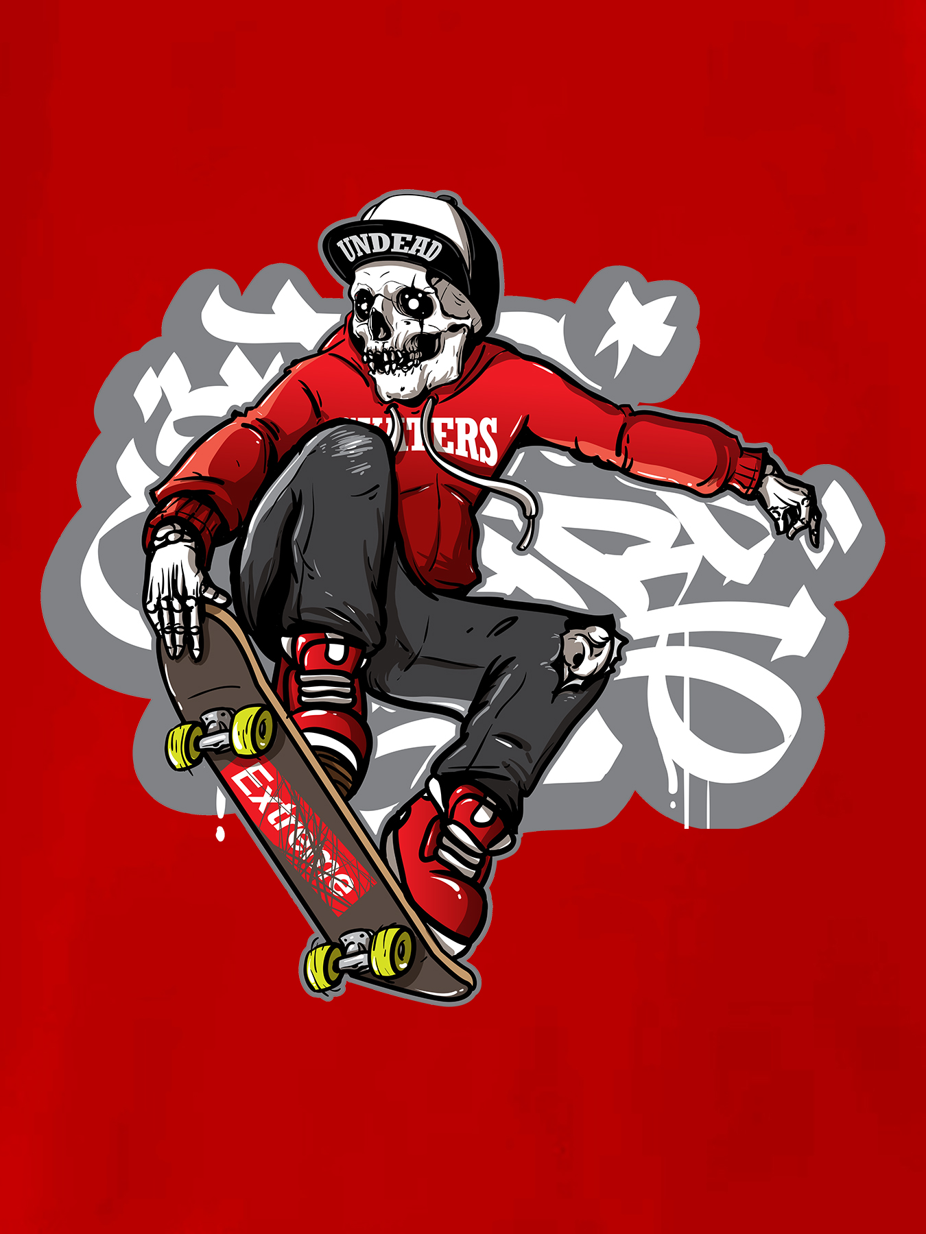 Skateboarding Skeleton Print T Shirt Tees Kids Boys Casual - Temu