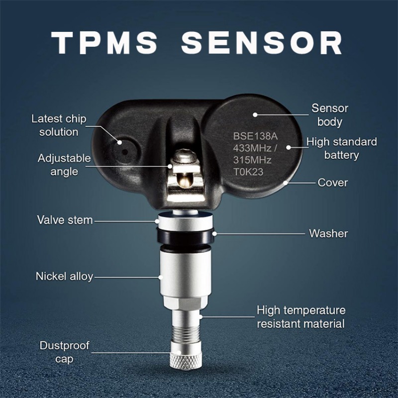 4pcs Tpms Sensor Presión Neumáticos 315 Mhz Jimsey - Temu