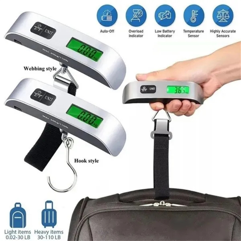 Luggage Scale Portable Electronic Fish Scales Lcd Digital - Temu