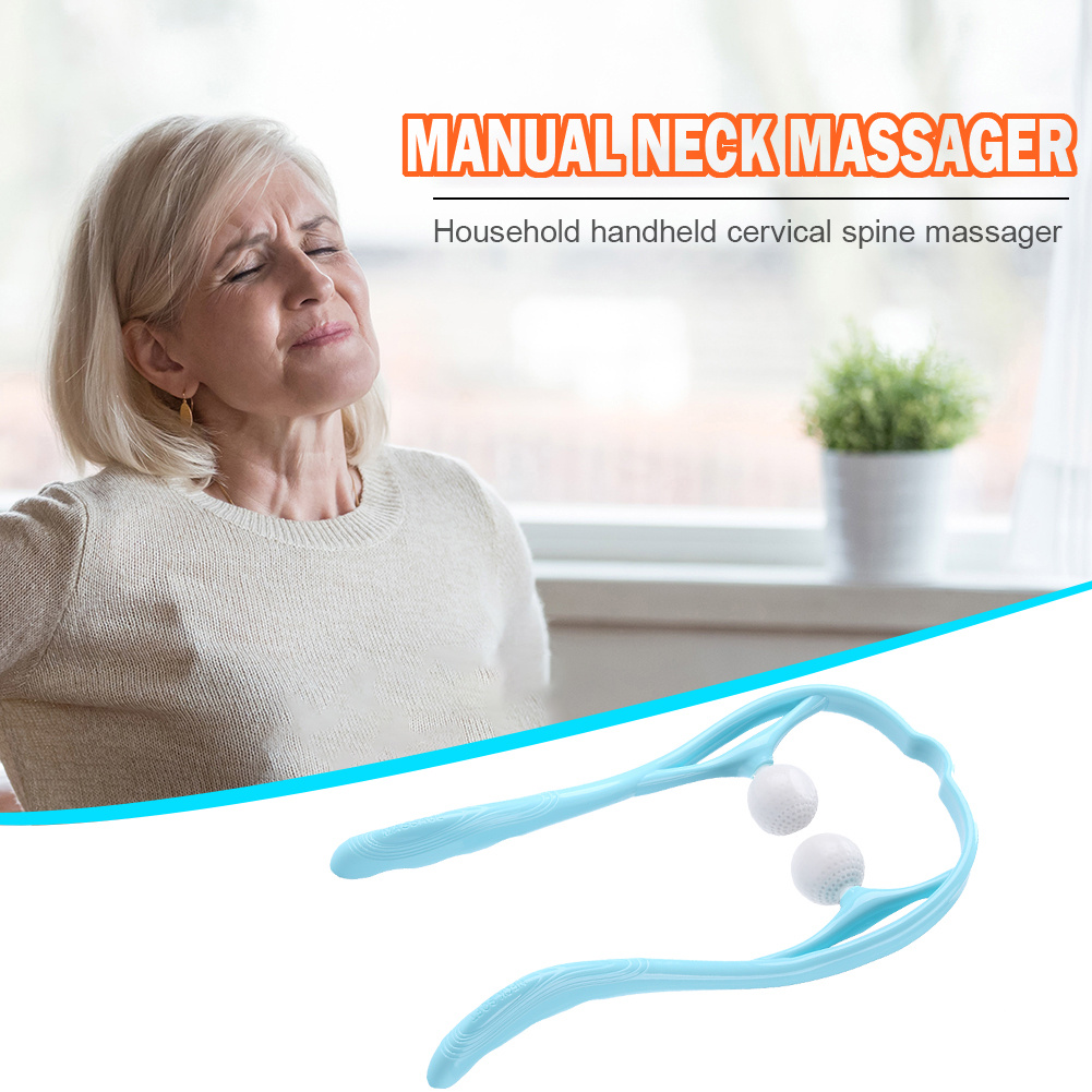 Neck Massager,Point Neck Roller,neckbud Massage Roller, Neck and