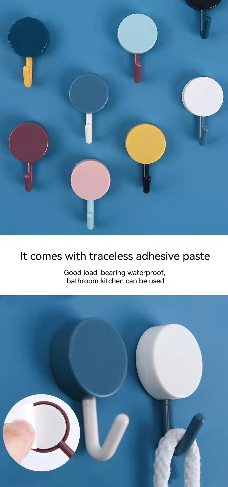 Creative And Adorable Strong Adhesive Hooks: Wall - Temu