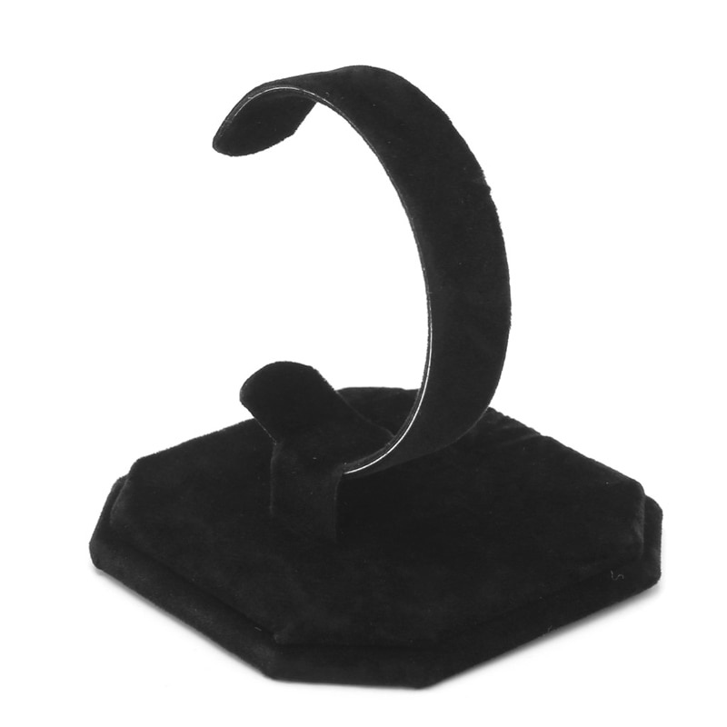 Image of Velvet Design Jewelry Bracelet Bangle Watch Display Stand Holder, Jewelry Towers