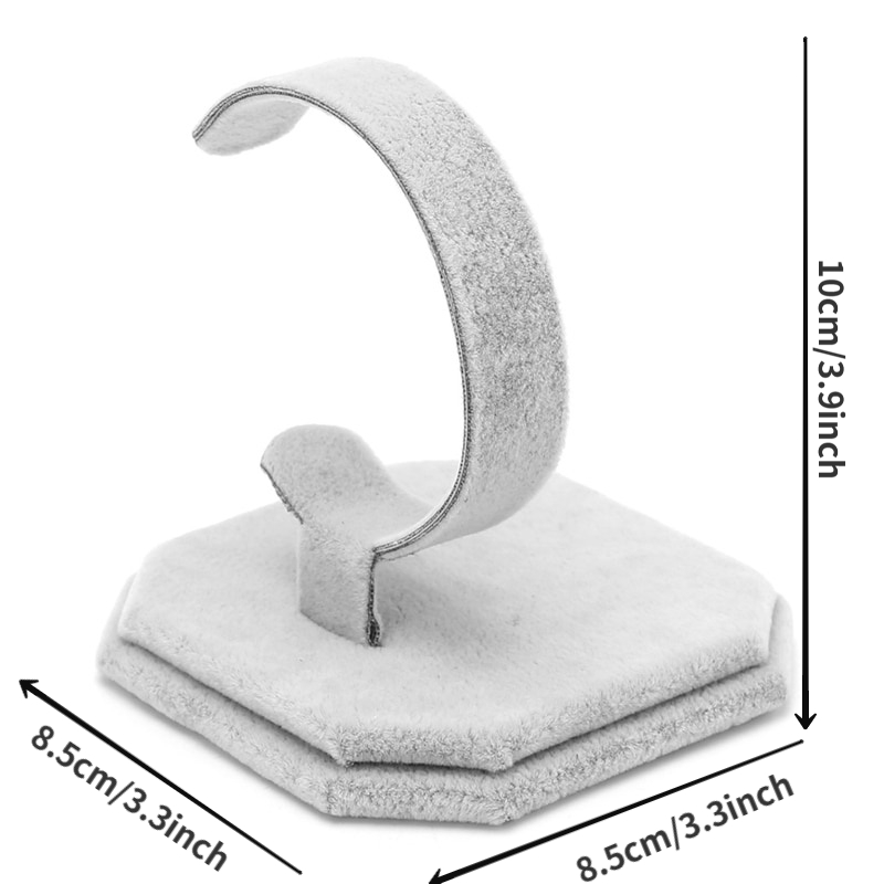 Image of Velvet Design Jewelry Bracelet Bangle Watch Display Stand Holder, Jewelry Towers
