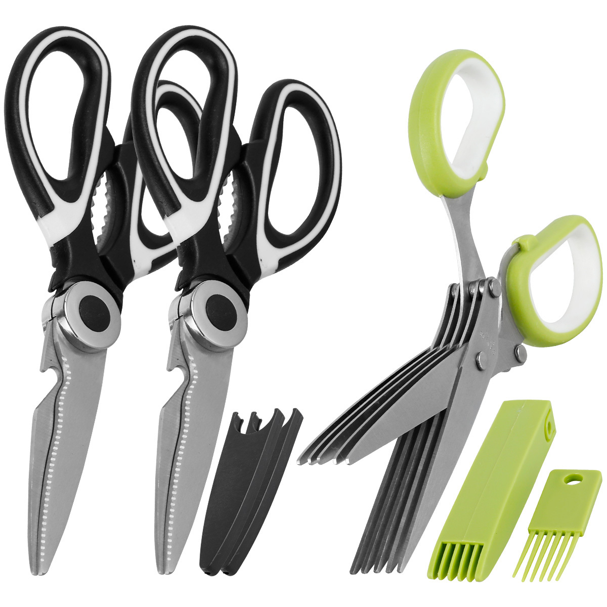 Kitchen Shears Multipurpose Stainless Steel Scissors for Bones Vegetables 