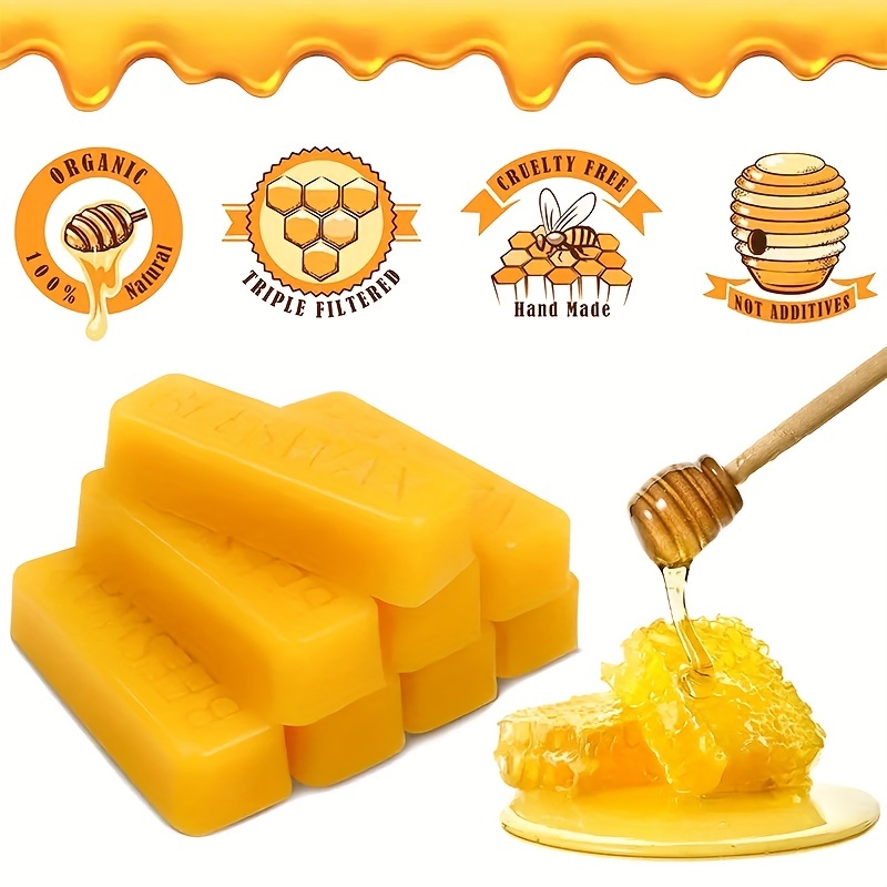 Natural Beeswax for Candle Making - Wax Block 80g - Melting point