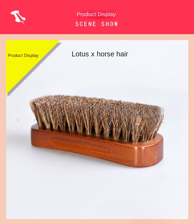 Pure Solid Wooden Horse Brush - Temu