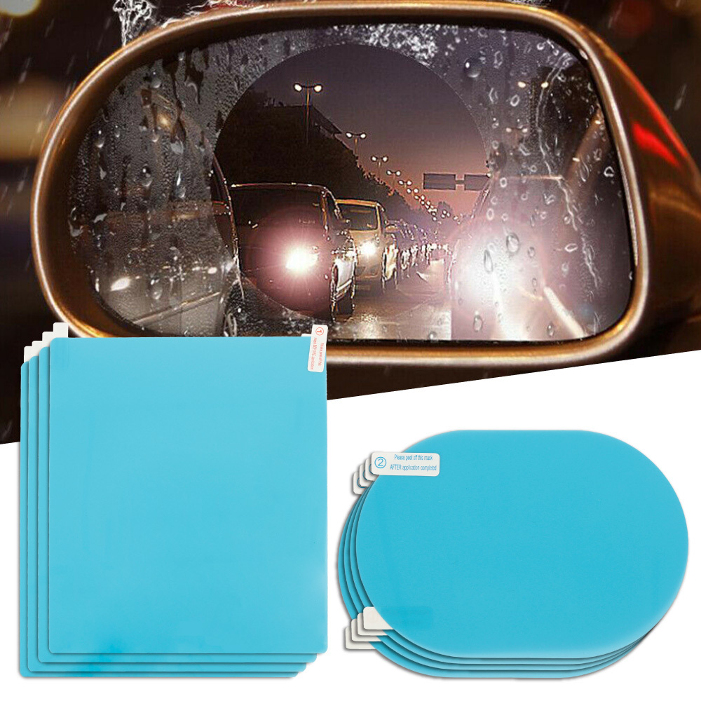 8 Stücke Rückspiegel Regenschutzfolie Auto Regengeschützte Auto Rückspiegel  Wasserdichte Folie, Wasserdichte Spiegelfolie für Auto Spiegel und Seiten