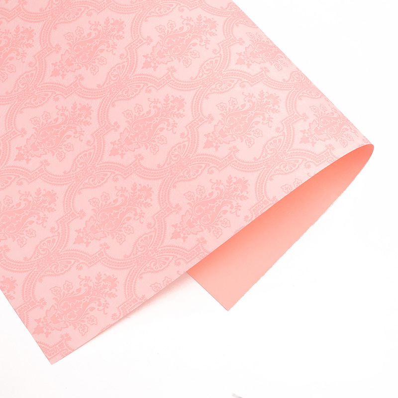 10pcs Solid Color Gift Wrapping Paper, Hot Pink Flower Wrapping