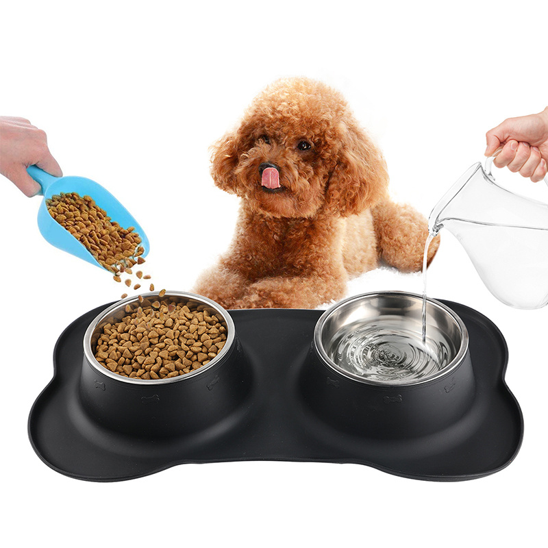 Dog Feeding Supplies Removable Stainless Steel Dog Food Bowl - Temu