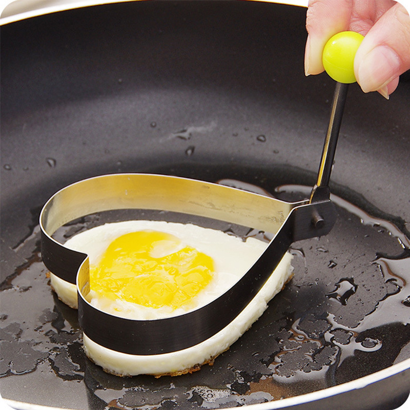 5 Shapes Stainless Steel Fried Egg Shaper Egg Mold DIY Breakfast Egg  Pancake Rings Sandwich Kitchen Tools Utensil Baking Tools,kitchen gadgets