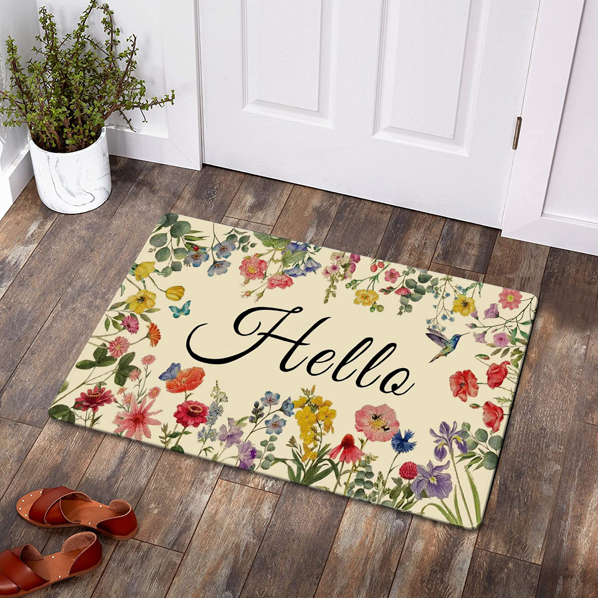 Large Doormats for Outdoor Entrance Home Summer, Farmhouse Washable Front  Door Mats Non Slip Washable, Home Office Floor Mats Carpet (Size 