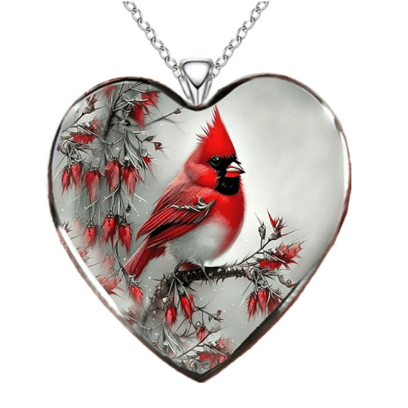 Red cardinal on sale bird necklace