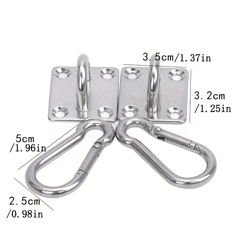 Heavy Duty Stainless Steel Carabiner For Hammocks Swings And - Temu