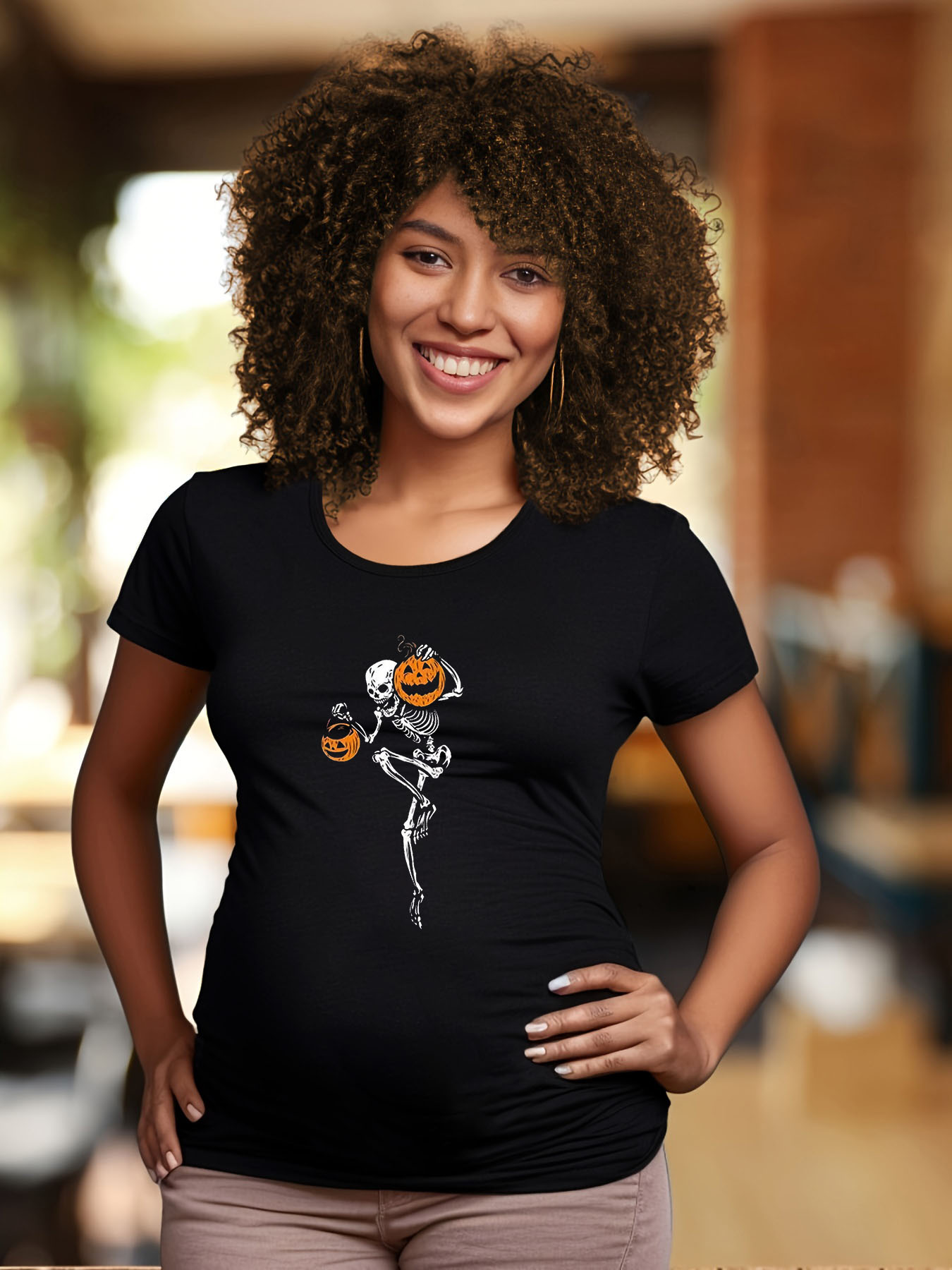 Camisetas: Esqueleto Embarazada