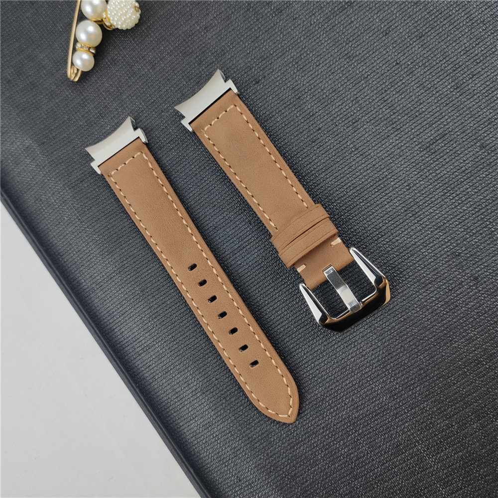 I never thought a smartwatch (Watch 6 Classic) can look this classy. This  D-Buckle Strap from Samsung is something else. What a combo this silver  with camel strap is. 😍 : r/GalaxyWatch