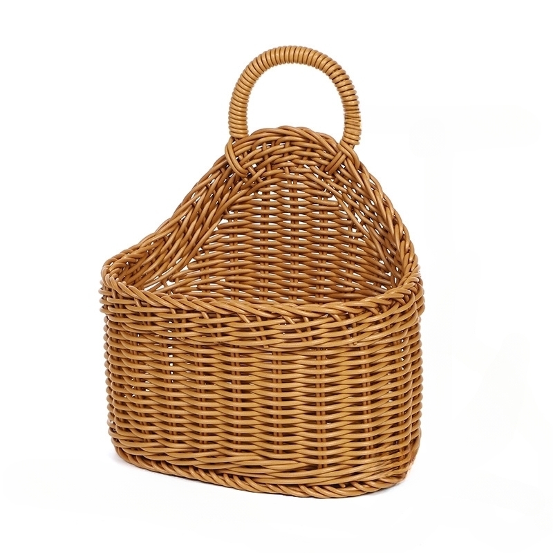 Faux Rattan Storage Basket Nordic Style Portable Decorative - Temu