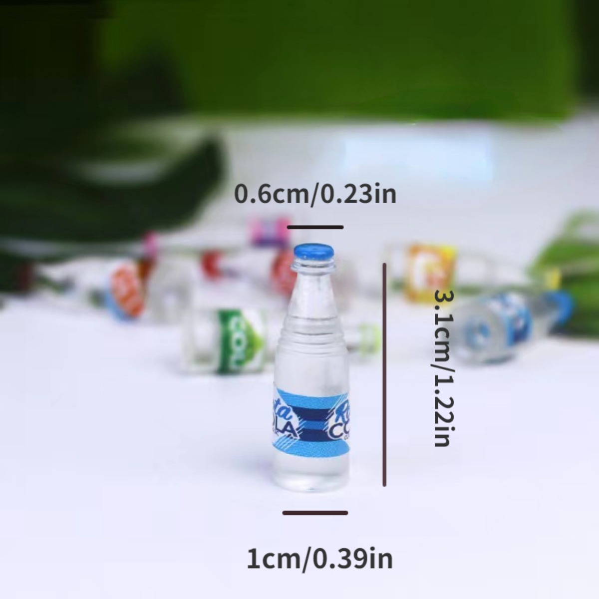 Miniature Water Bottles, Mini Water Bottles, Dollhouse Accessories 