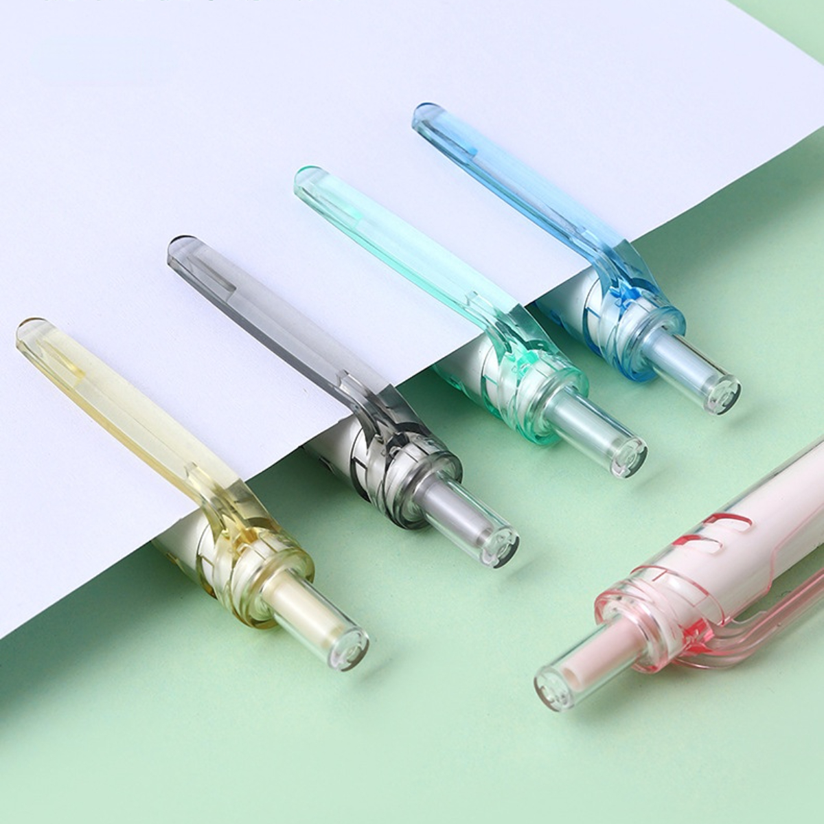 5pcs Brief Style Colorful ST Tip Mechanical Gel Ink Pen School Office  Writing Supplies Gift Stationery Art Deco Gel Pens